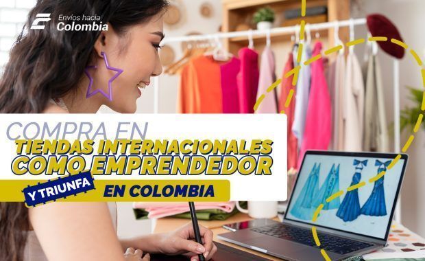 mujer joven colombiana vendiendo ropa como emprendedora